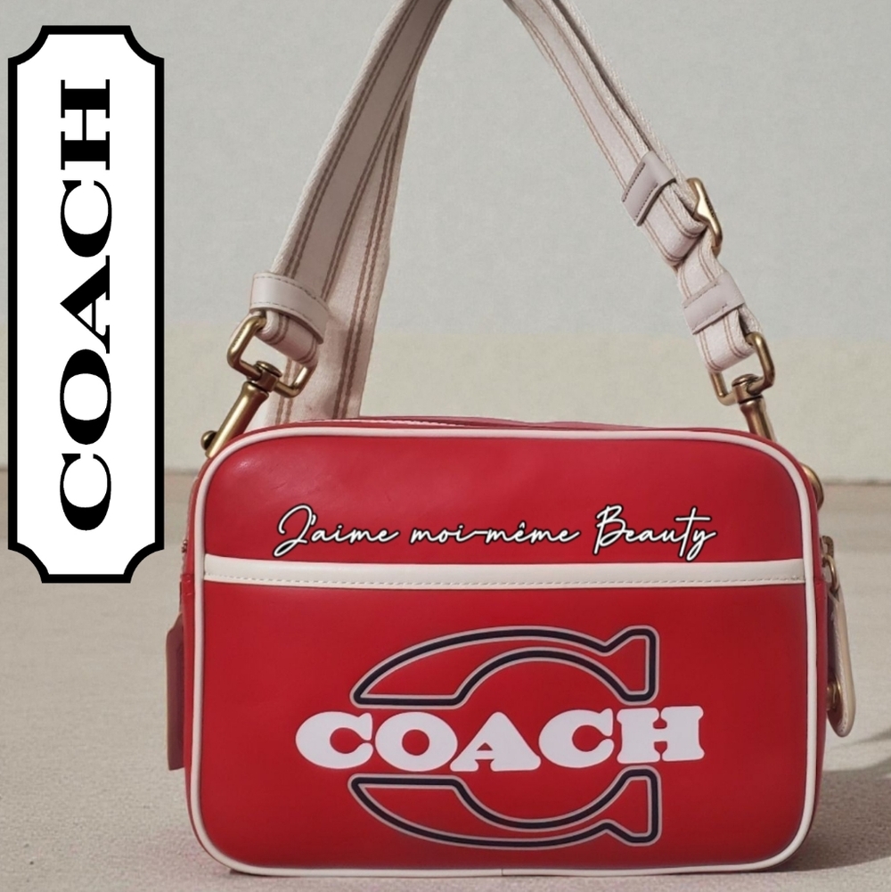 Coach RETAIL Varsity Logo Flight Crossbody Bag